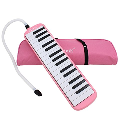 Btuty 32 Keys Melodica Piano Musical Instrument for Beginner Gift with Carrying Bag (pink) Btuty 32 Keys Melodica Piano Musical Instrument for Beginner Gift with Carrying Bag (pink)