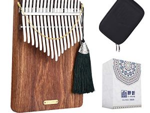 LingTing Kalimba 17 keys Thumb Piano Mbira Finger Piano Gift for Kids Adult Beginners Professional(LT-K17P