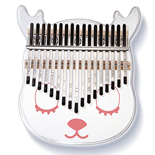 Byla Kalimba 17 keys Clear Acrylic Deer Cartoon Shape Portable Transparent Crystal Thumb piano Finger piano Mbira Calimba Marimba Musical Instruments for Kids Byla Kalimba 17 keys Clear Acrylic Deer Cartoon Shape Portable Transparent Crystal Thumb piano Finger piano Mbira Calimba Marimba Musical Instruments for Kids