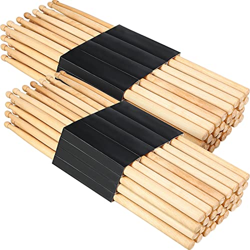 Boao 16 Pairs 7A Maple Drum Sticks Classic Maple Wood Drumsticks for Rock Kids Beginners Band Musical Instrument Percussion Accessories Boao 16 Pairs 7A Maple Drum Sticks Classic Maple Wood Drumsticks for Rock Kids Beginners Band Musical Instrument Percussion Accessories