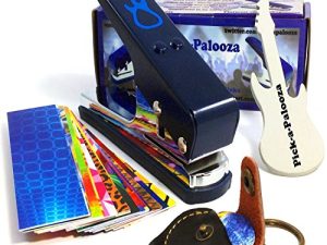 Pick-a-Palooza DIY Guitar Pick Punch Mega Gift Pack - the Premium Pick Maker - Leather Key Chain Pick Holder
