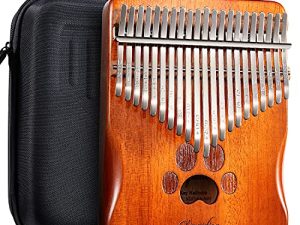 XINQIDIAN (New) Kalimba 21 Keys Play More Songs w/Engraved Notes Easy to Learn for Kids&Beginners