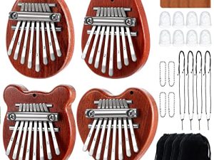 24 Pieces 8 Keys Mini Kalimba Piano Christmas Gift Set for Kids