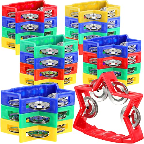 20 Pack Plastic Percussion Tambourine for Kids Noise Makers Tambourine Handheld Tambourines Musical Percussion Instrument with Jingle Bells for Kids Adults 20 Pack Plastic Percussion Tambourine for Kids Noise Makers Tambourine Handheld Tambourines Musical Percussion Instrument with Jingle Bells for Kids Adults