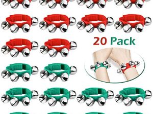 20PCS Christmas Wrist Band Jingle Bells
